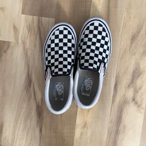 Slip on checkered vans